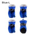 4pcs Winter Puppy Socks Waterproof Anti-slip Warm Dog Shoes Footwear Rain Snow Boots Pet Shoes. 