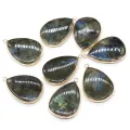 Drop-shaped Flash Labradorite Pendant Charms For DIY Necklace Handiwork Sewing Craft Jewelry Accessory Making. 