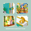 Building block book toy building block DIY children's three-dimensional fairy tale story book KankongAgu. 