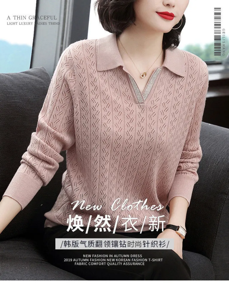 38 plus Size Knitwear Women 2021 Spring and Autumn New Sweater