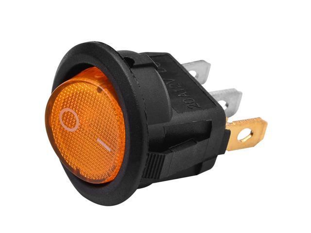 12v%20DC%20Round%20Rocker%20Switch%20with%20Orange%20Light%20Illumination%20-%20Image%202