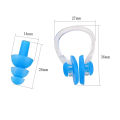 Silicone Swimming Earplugs Nose Clip Sets Waterproof Ear & Nose Protector Block Water Soft & Comfortable For Children Adults. 