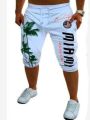 Stylish White Color Three Quarter Pant For Men's.