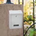 Wall Mounted Mailbox Lockable Metal Mail Box for Outdoor Office. 