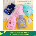 Hot Water Bag Explosion-proof Hand Warm Portable Plush Water Bag Compression Resistant Hand Warmer - 1pcs.