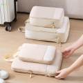 3 Pieces Compression Packing Cubes Set Expandable Packing Organizers. 