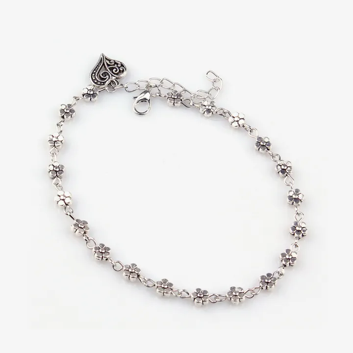 Fashion%20Tibetan%20Silver%20Bead%20Hollow%20Plum%20Daisy%20Flowers%20Heart-Shaped%20Anklet%20For%20Women%20Foot%20Chain%20Barefoot%20Sandals%20Beach%20Jewelry%20-%20Image%208