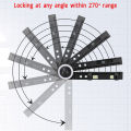 Woodworking Protractor Tool With Level Gauge Angle Finder Protractor DIY. 