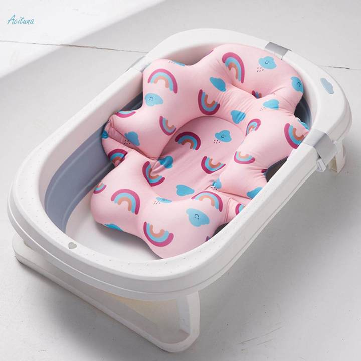 Baby%20Bath%20Cushion,%20Baby%20Bath%20Pad,%20Quick%20Drying%20Non%20Slip%20Kids%20Floating%20Bathing%20Tub%20Seat,%20Infant%20Bath%20Tub%20Pad%20for%20Kids,%20Girls%20Boys,%200-6%20Month%20-%20Image%205