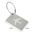 1Pcs Aluminium Alloy Travel Luggage Tags Baggage Name Tags Suitcase Address Label Business Card Holder Metal ID Tag for Luggage Baggage Identifier. 