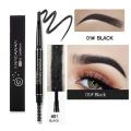 HANDAIYAN Eyebrow Tattoo Pencil Brush Double Ended Microblading Lasting Fine Sketch Tint Liquid Eyebrow Pen -Black. 