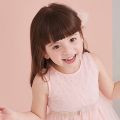 Children's Wig Female Long Curly Hair Cute Princess Straight Bangs Long Hair Little Girl Realistic Full-Head Wig Girl Wig Sheath. 