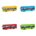 4 Wheels Double Decker Bus Model bus Toy Car ABS Alloy Simulate Car Model Exquisite Bus Toy Model Birthday Gift. 