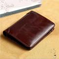 Men Vintage High quality Cow Leather wallet For Men.