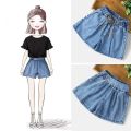 Summer Loose Fashion Kids Girl Short Big Girls Jeans Pants Korean Children Denim Shorts Clothes Short Trousers for Teenage 4-16Y.
