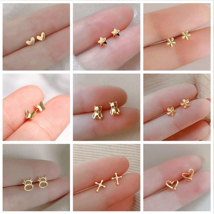 stud earrings copper earrings allergy