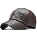 Pu Leathe Letter Printing Baseball Caps Spring and Autumn Outdoor Adjustable Casual Hats Sunscreen Hat.
