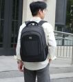 New large-capacity simple computer, business fashion, casual travel, backpack, men's college student school bag. 