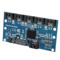 Controller Card Motherboard Sata Expansion Card 1 To 5 Port Sata3.0 6Gbps Multiplier Sata Port Riser Card Adapter For Computer. 