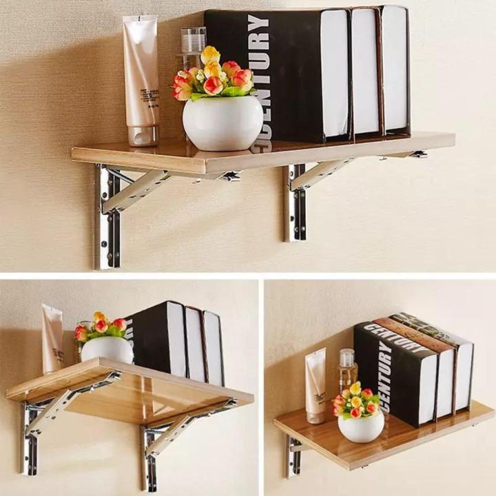 10"(2ps)Adjustable Triangle  Foldable Support SS Bracket -MHN