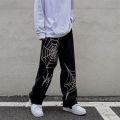 Streetwear Y2k Pants Anime Sweatpants Male Wide Leg Oversize Pants Men Techwear Baggy Straight Trousers 2023 New.
