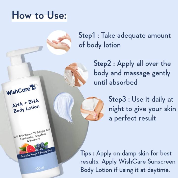 WishCare%2010%25%20AHA%20+%201%25%20BHA%20Body%20Lotion%20%20-%20200%20Ml%20-%20Image%203