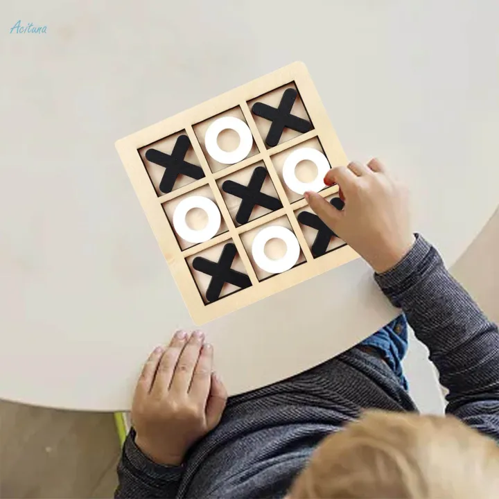 Tic%20TAC%20Toe%20Board%20Game%20Family%20Children%20Puzzle%20Brain%20Teaser%20for%20Adults%20-%20Image%203