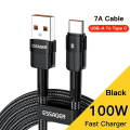 EEssager 100W USB Type C PD Cable 100W Fast Charging Wire For OPPO Oneplus Xiaomi Samsung Realme USB C Charger Data Cords. 