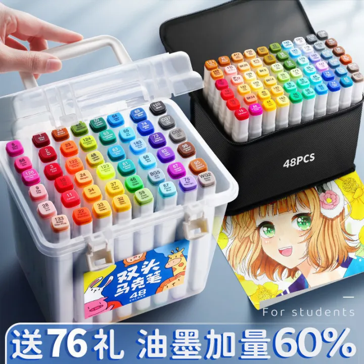 48%20Color%20Marker%20Pen%20Marker%20Pen%20Pen%20Sleeve%201000/24/48/60/80%20Cheap%20Watercolor%20Pen%20Student%20Drawing%20Pens%20-%20Image%202