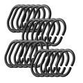 24 PCS Shower Curtain Rings Plastic Shower Curtain Hooks for Bathroom Shower Rod. 