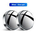 2Pcs Suction Cup Car Blind Spot Rear View Mirror Adjustable 360 Degree Wide Angle Small Round Mirror Waterproof Car Reverse Auxiliary Rearview Convex Mirror. 