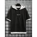 Half Sleeve Cotton Hoodie for Men - Hudi For Men - Hoodie For Men. 