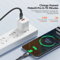 EEssager 100W USB Type C PD Cable 100W Fast Charging Wire For OPPO Oneplus Xiaomi Samsung Realme USB C Charger Data Cords. 