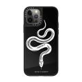 CASETiFY BLVCK Skull snake Melancholy Mirror Case iPhone 13 Pro MAX 12 11 Pro MAX XR X XS MAX 6/7/8 Plus SE2020 13 12 Mini TPU Shockproof Phone Cover Back Cute Fashion INS Style Casing.