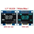 1.3" OLED Module 1.3 inch Display Module White/Blue 128X64SPI/IIC I2C Communicate Color 1.3 Inch OLED LCD LED Display Module. 