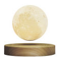 Magnetic Levitating Floating Moon Light Lamp 3D Printing Lamp Desktop Lamp Night Light Diameter 10cm / 3.9inch with Base TouchSwitch for Home Office Desk Decoration Children Friends Special Gift 100-240V.