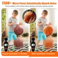 Foam Basketball, Indoor High Density Training Basketball 3D Texture Quiet Bounce No Noise Ball for Home Beach Pool Durable Easy to Use. 