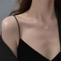 Vintage Hollow Out Design Butterfly Choker Necklace Fashion Women Clavicular Chain Imitation Paerl Necklace Jewelry Party Gifts.