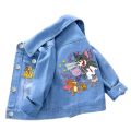 New Baby Boys Girls Denim Mickey Minnie Mouse Jacket Coat Children Kids 100% Cotton Printed Outerwear Clothes for 2 4 6 8 9y.
