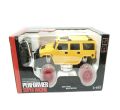 4 function 1:12 rechargeable rc car transparent wheel remote control Humvee with battery.