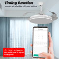 SMATRUL Wifi ceiling fan switch - Mini Fan Speed controller White/Black - Tuya APP Voice Relay Work for Google Home/Alexa.