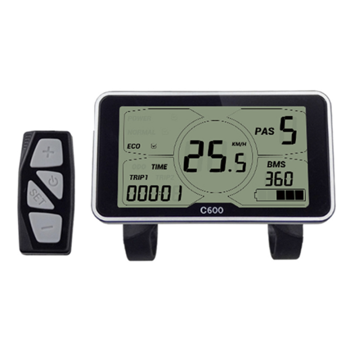 5S%20Protocol%2024V%2036V%2048V%20LCD%20C600%20Big%204%20Inch%20Big%20Screen%20Electric%20Bicycle%20Display%20with%20Waterproof%20Connector%20-%20Image%206