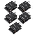 5X ZK-1002L MINI Bluetooth 5.0 DC 5-24V Wireless Audio Digital Power Amplifier Stereo Board 100Wx2. 
