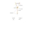 Carline Hot Sales Stainless Steel Necklace Cross Charm Pendant Necklace 18K Gold Plated Bead Necklace for Women Jewelry. 