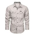 Full sleeves double pocket panel Shirt.