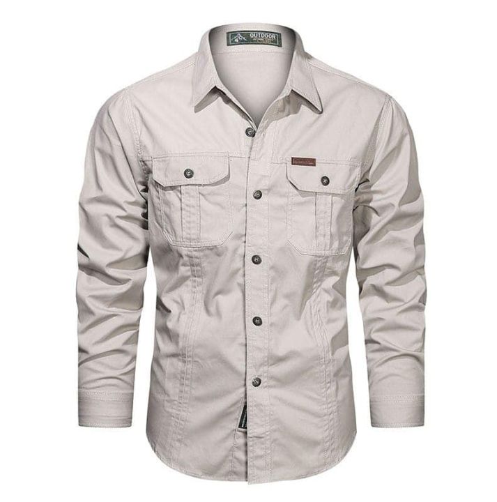 Full%20sleeves%20double%20pocket%20panel%20Shirt%20-%20Image%202