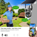 MexGen V380 PRO 4G Sim-Supported Dual Lens Solar Battery Backup PTZ IP Camera Waterproof, Two-Way Audio, Motion Detection. 