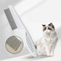 pet stainless steel Grooming comb Hair Brush shedding Flea lice Trimmer(14cm white single brush S). 