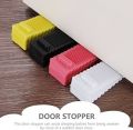 Silicone Door Stopper Reusable Shock Absorbent Block Wedge Doorstops Door Handle Stopper (1pcs). 