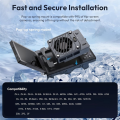 For DSLR& Mirrorless Camera Cooler Kit with Semiconductor Cooling Fan, 3000mAh Magnetic Battery, Auto Temp Control. 